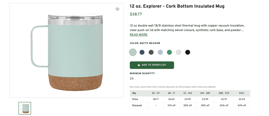 Cork Bottom Insulated Mug