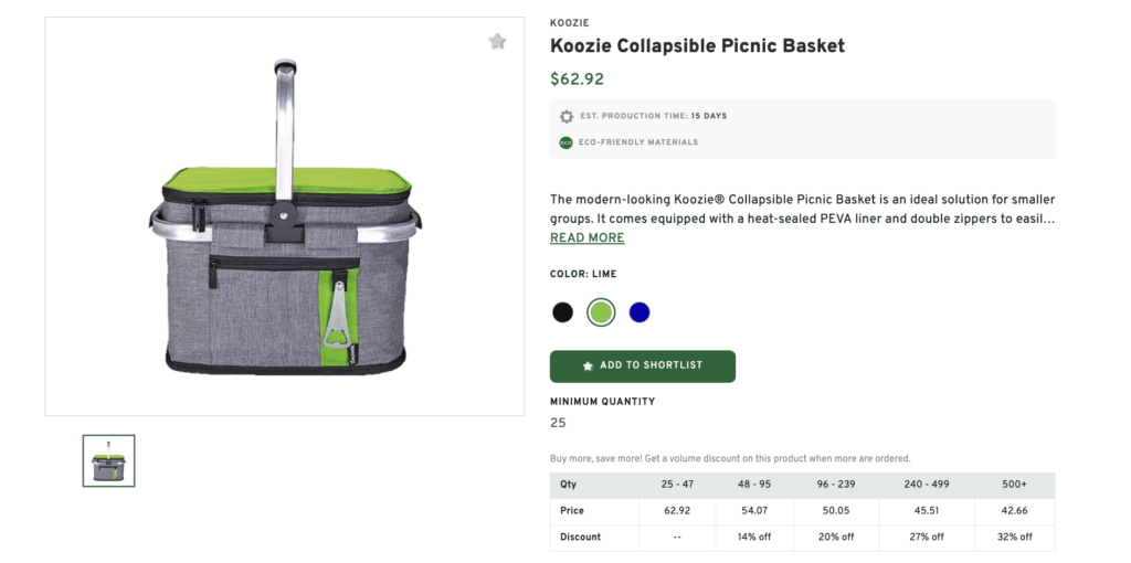Koozie Collapsible Picnic Basket