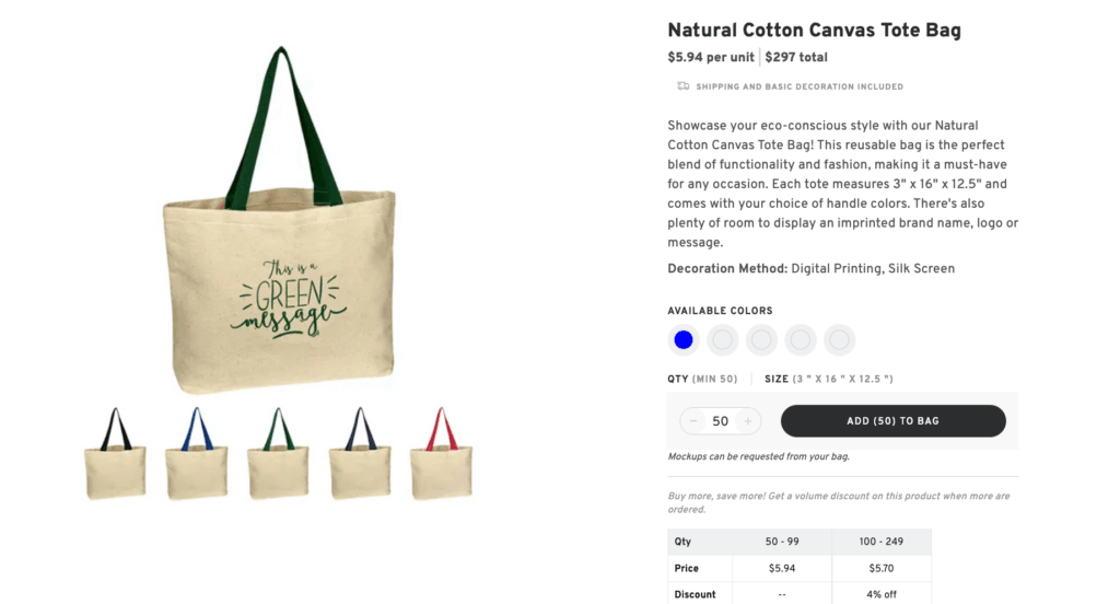 Custom Canvas Tote Bag – Everyday Utility with Eco Appeal