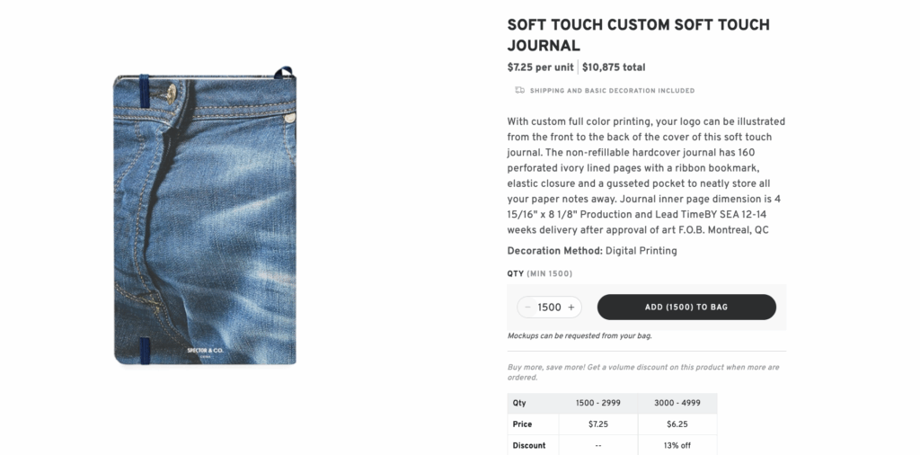 Custom Soft Touch Journal – Everyday Organization for Clients