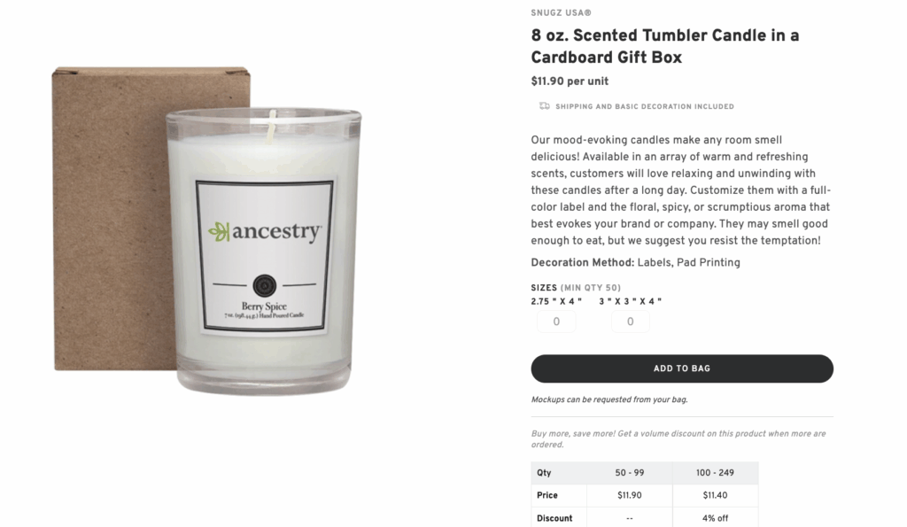 Customizable Scented Candle
