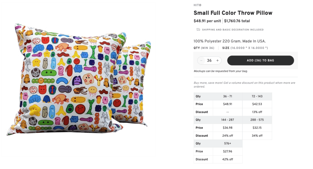 Branded Throw Pillow