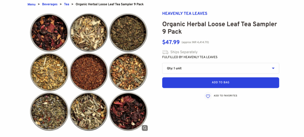 Gourmet Tea Sampler Set