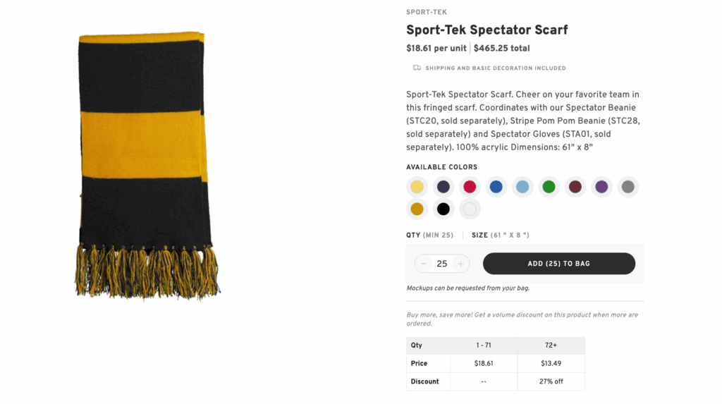 Sport-Tek Spectator Scarf