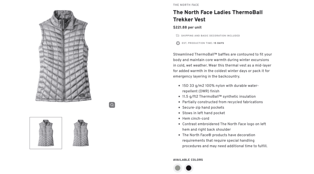 The North Face Ladies Thermoball Trekker Vest