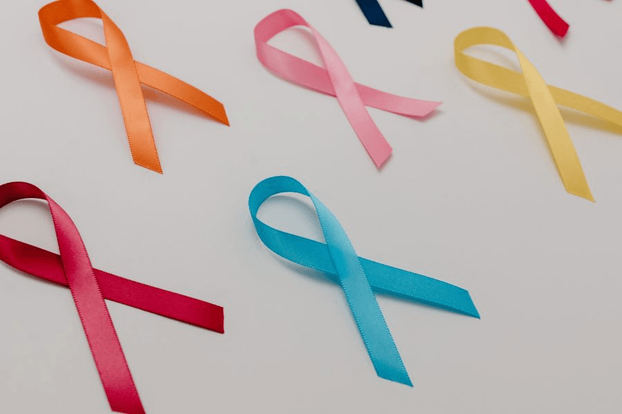 Cancer awareness ribbons 