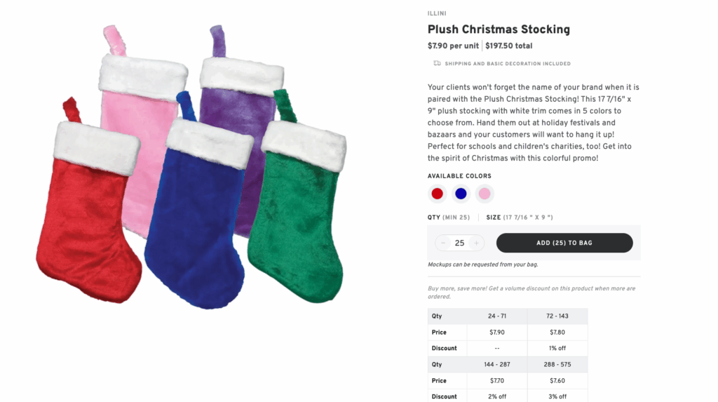 Plush Christmas Stocking