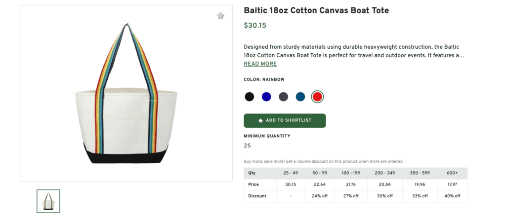 Baltic 18oz Cotton Canvas Boat Tote