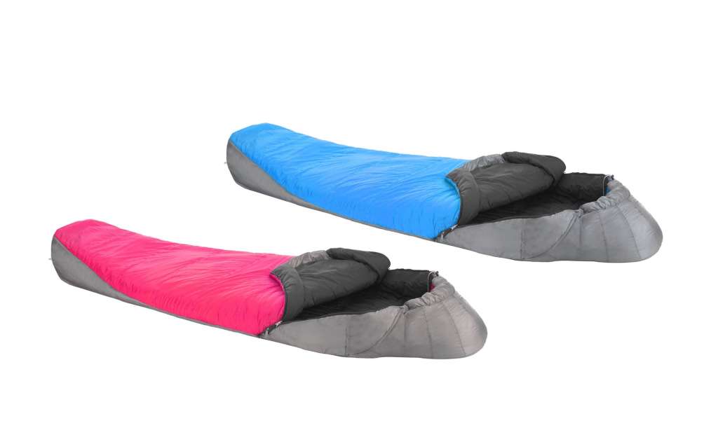 Sleeping bags used to keep warm on camping trips