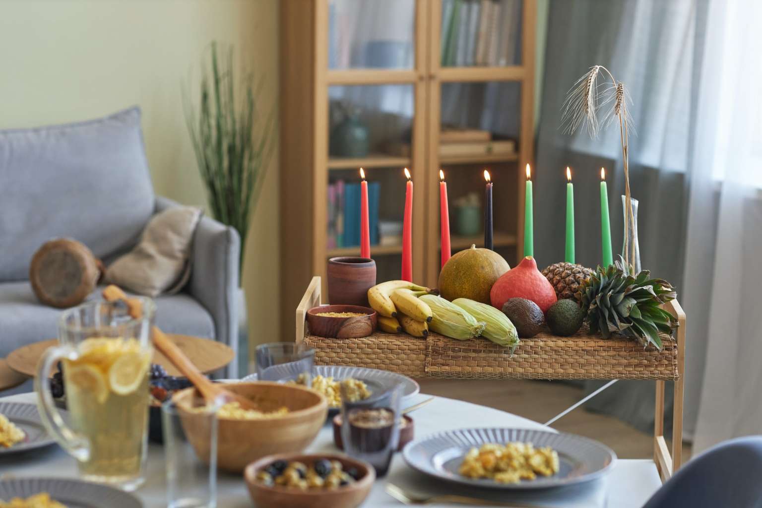 elegant kwanzaa dining room