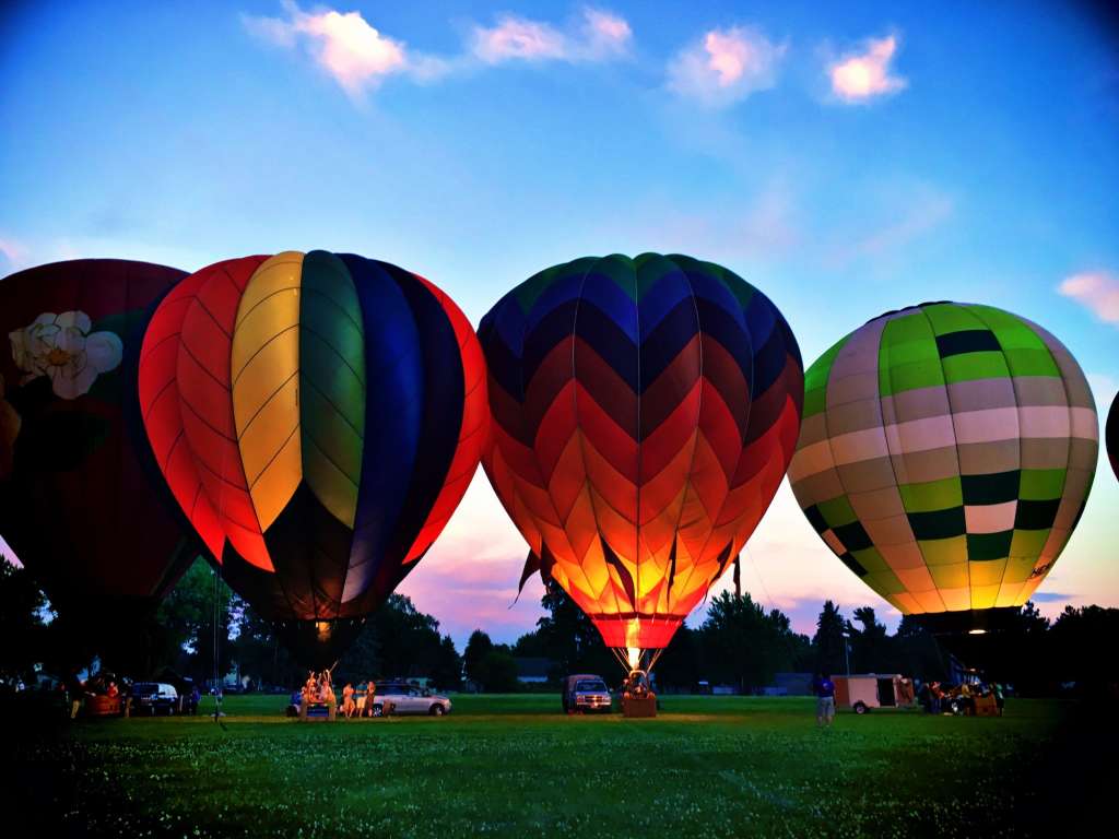 Hot air balloons