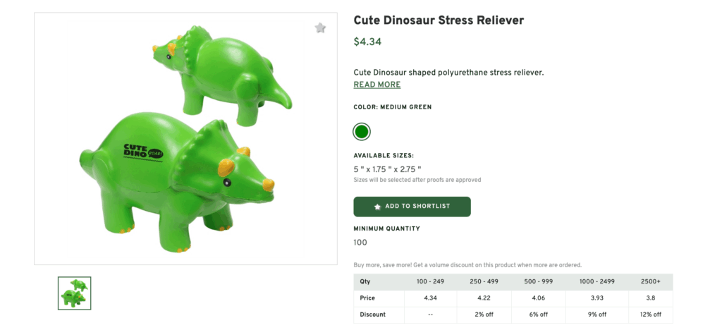 Cute Dinosaur Stress Reliever