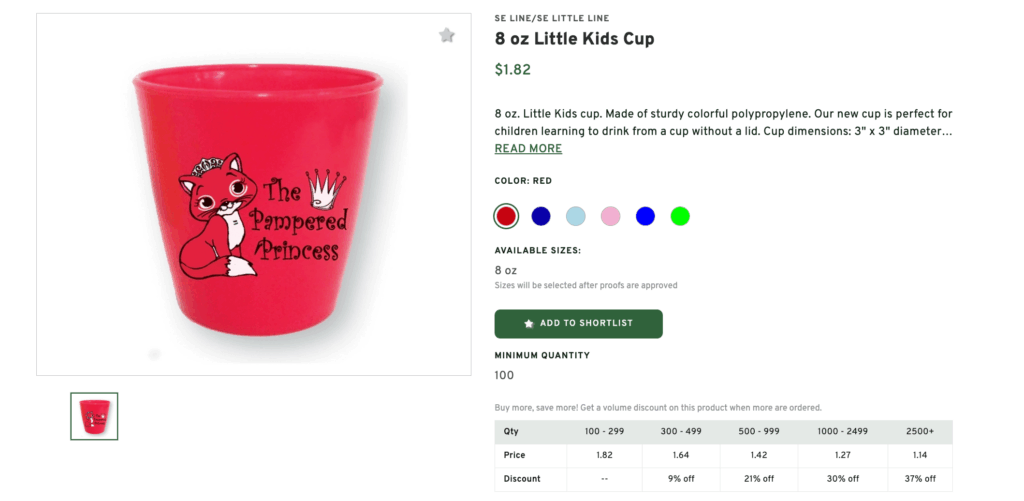 Little Kids Cup