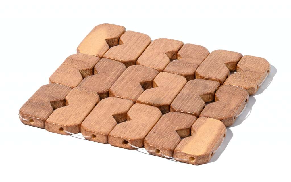 Square wooden coaster for cups