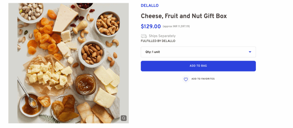 Cheese, Fruit and Nut Gift Box