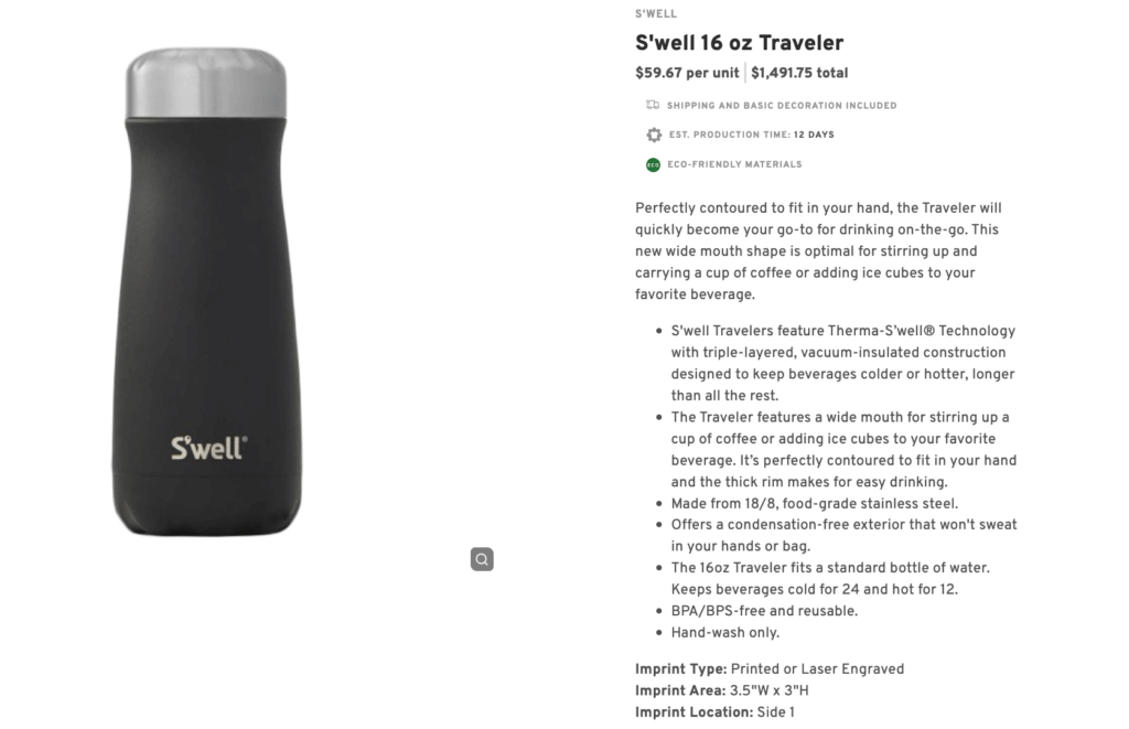 S'well 16 oz Traveler