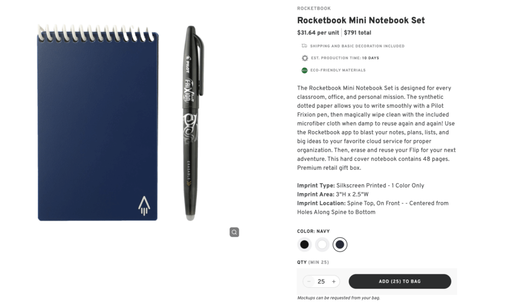 Rocketbook Mini Notebook Set