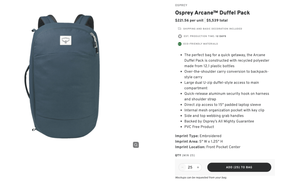 Osprey Arcane Duffel Pack
