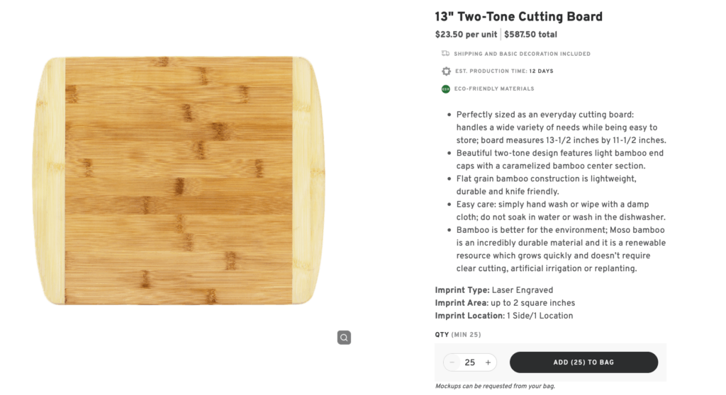 13" Two-Tone Cutting Board