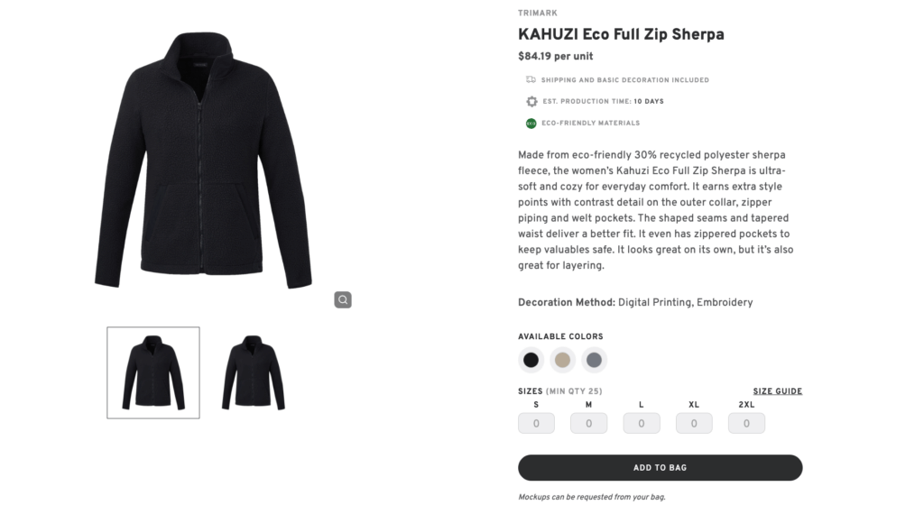 KAHUZI Eco Full Zip Sherpa