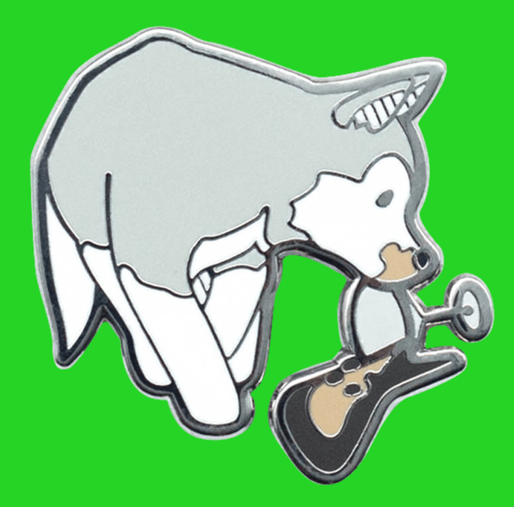 Husky Espresso Martini Cocktail Enamel Pin