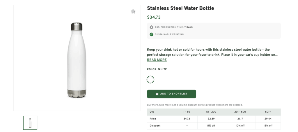 Stainless Steel Water Bottle