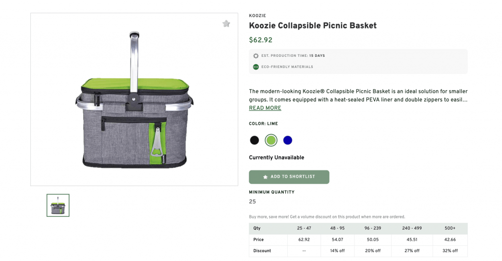 Koozie Collapsible Picnic Basket