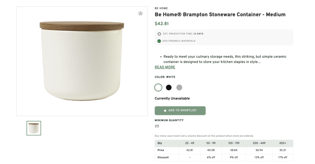 Brampton Stoneware Container