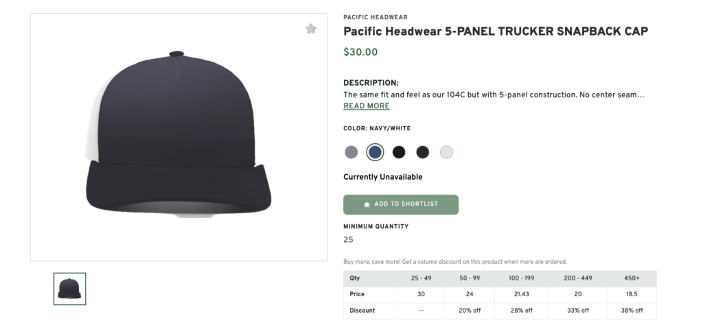 Pacific Headwear 5-Panel Trucker Snapback Cap