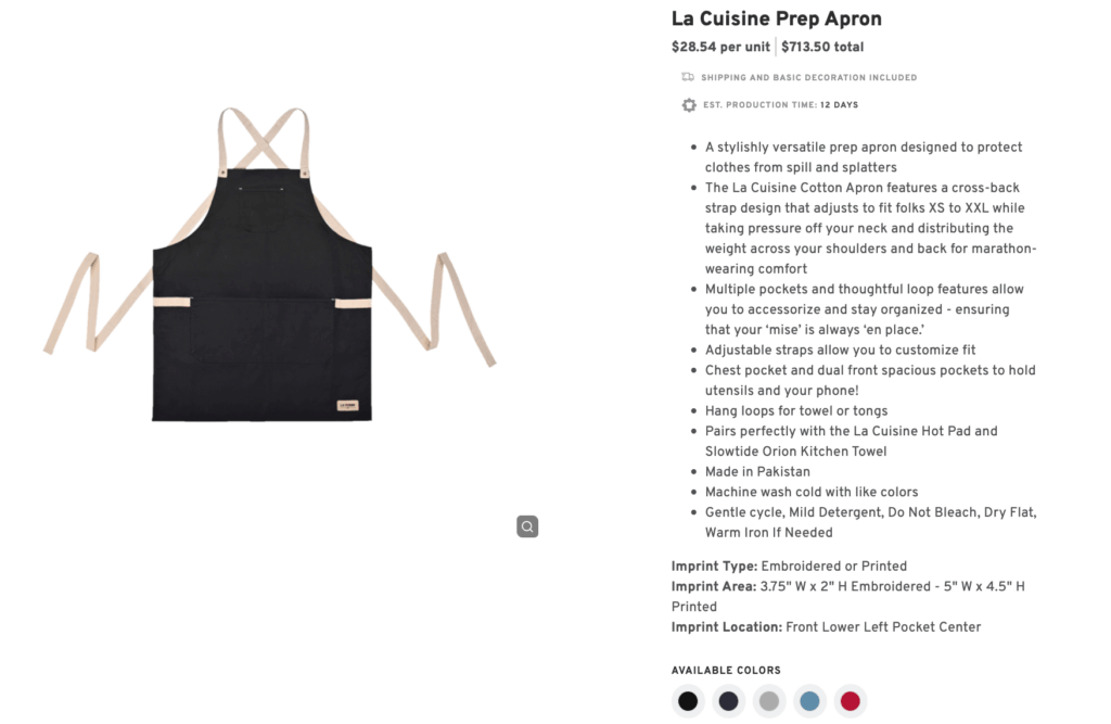 La Cuisine Prep Apron