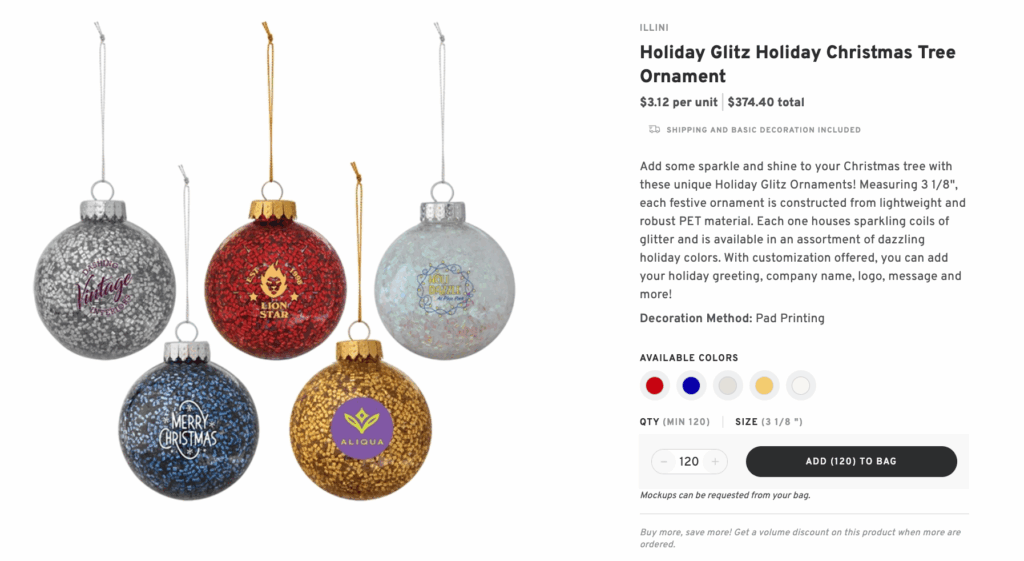 Branded Holiday Ornament Sets