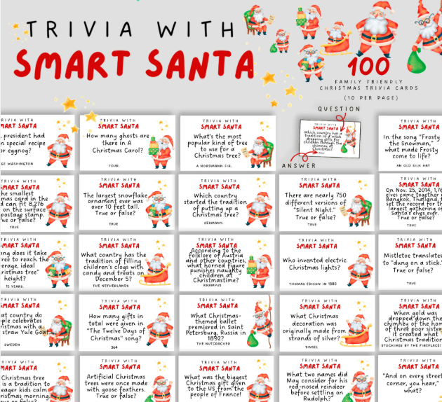 Holiday Trivia Card Sets