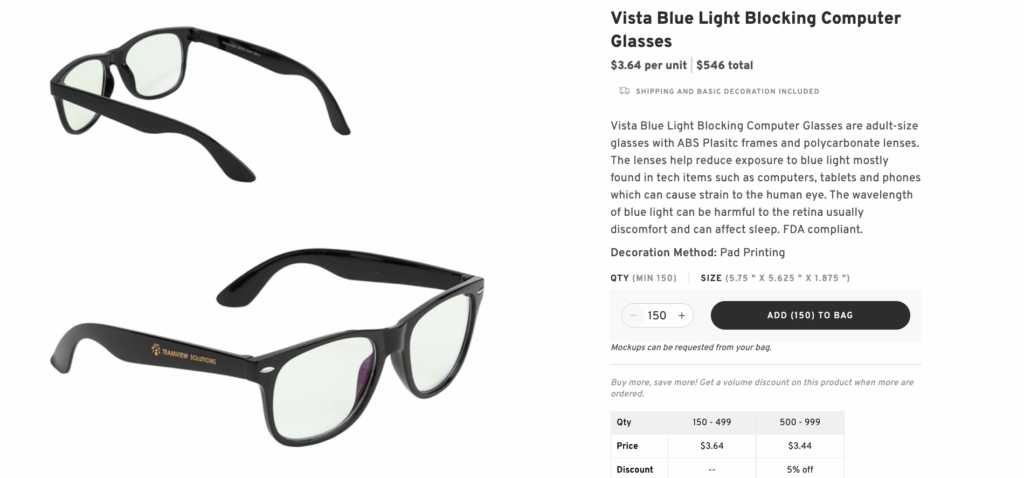 Branded Blue Light Blocking Glasses