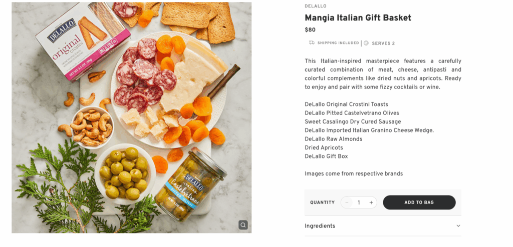 Mangia Italian Gift Basket