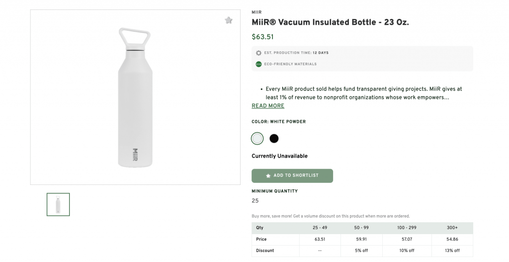 MiiR Vacuum Insulated Bottle - 23 Oz.