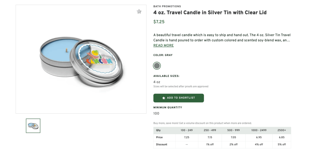 Travel Candles Gift Set