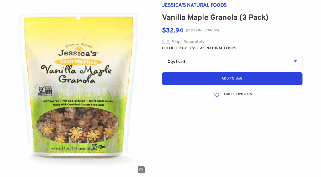 Vanilla Maple Granola