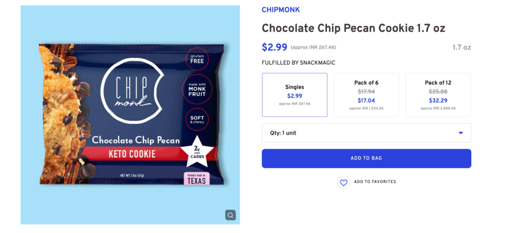 Chocolate Chip Pecan Keto Cookie