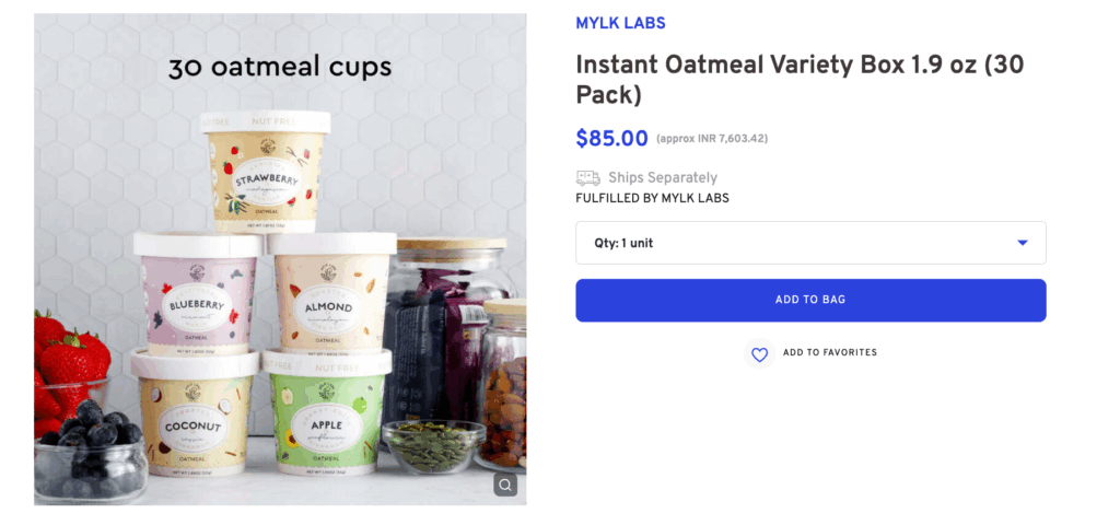 Instant Oatmeal Variety Box