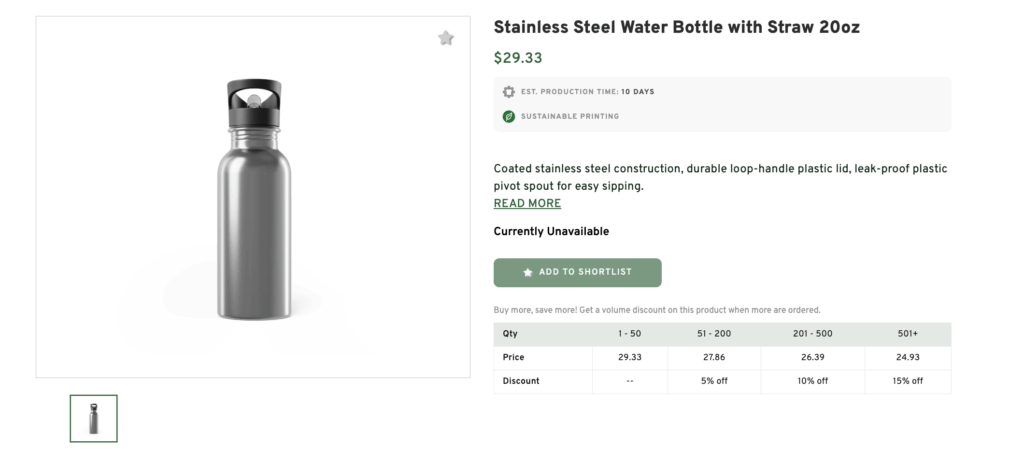 Branded Water Bottle