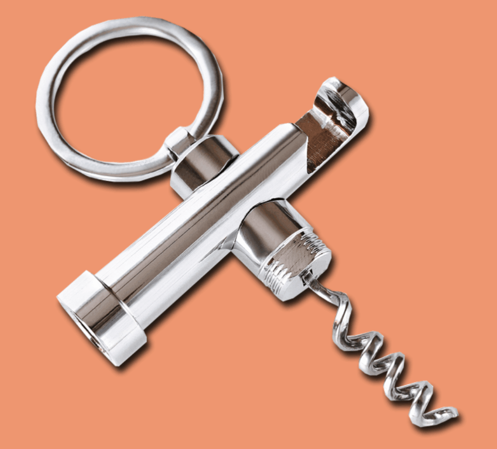 CorkSmart Keychain Wine & Bottle Opener