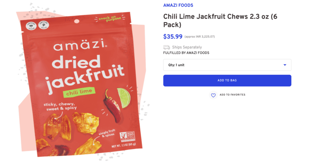 Chili Lime Jackfruit Chews