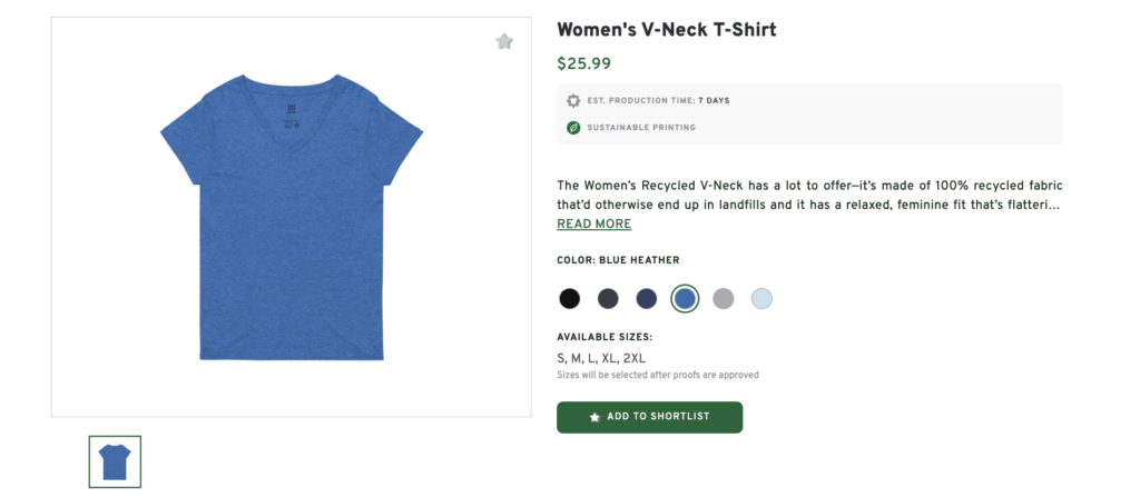 Women’s Recycled V-Neck T-Shirt
