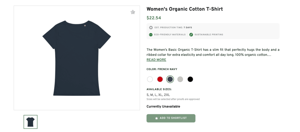 Women’s Basic Organic T-Shirt