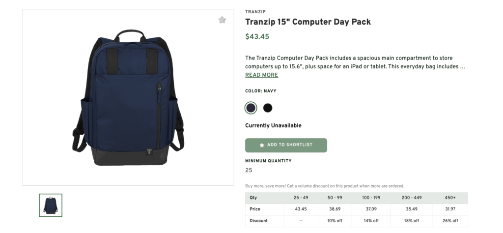 Tranzip 15 Computer Day Pack