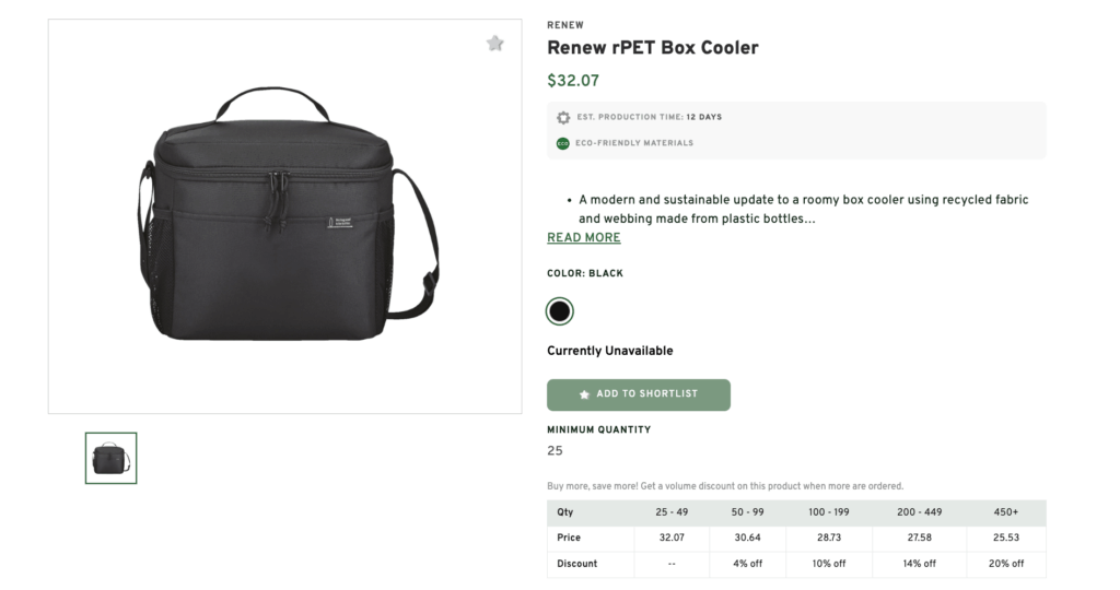 Renew Rpet Box Cooler