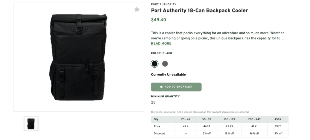 Port Authority 18 Can Backpack Cooler