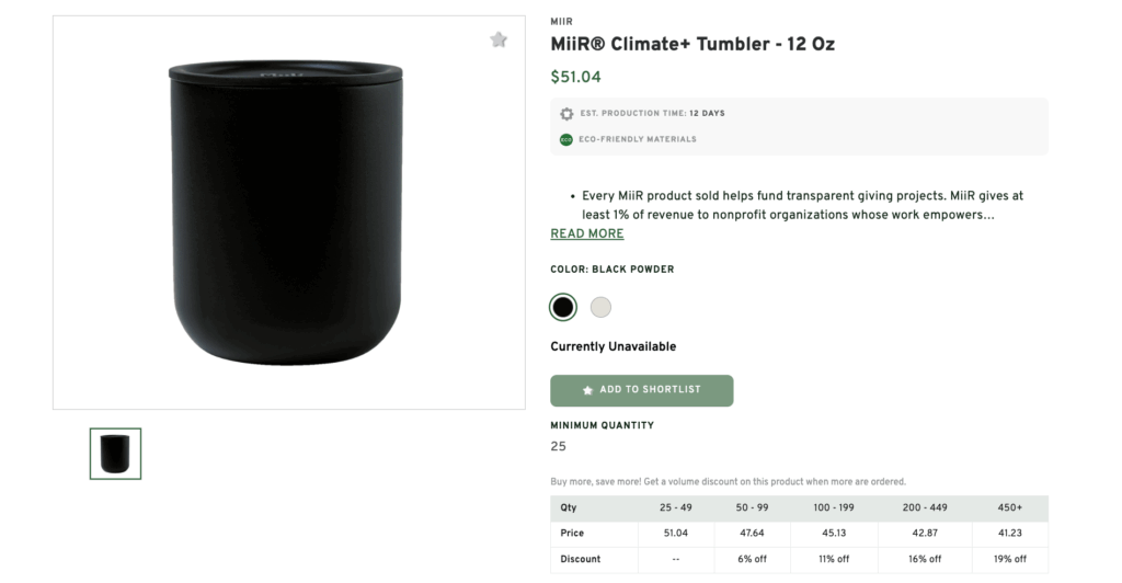 Miir Climate Tumbler