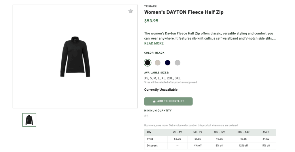 Women’s Dayton Fleece Half Zip