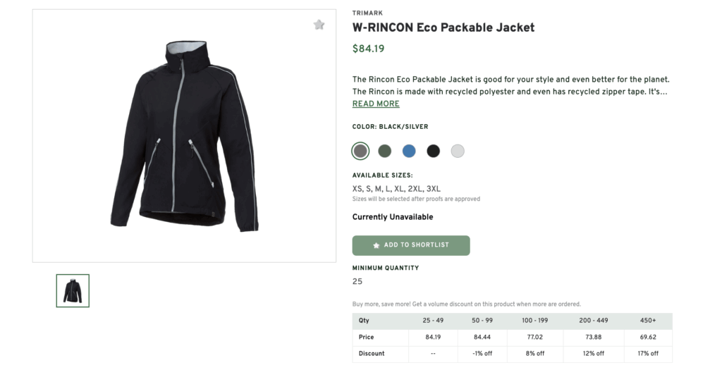 W Rincon Eco Packable Jacket